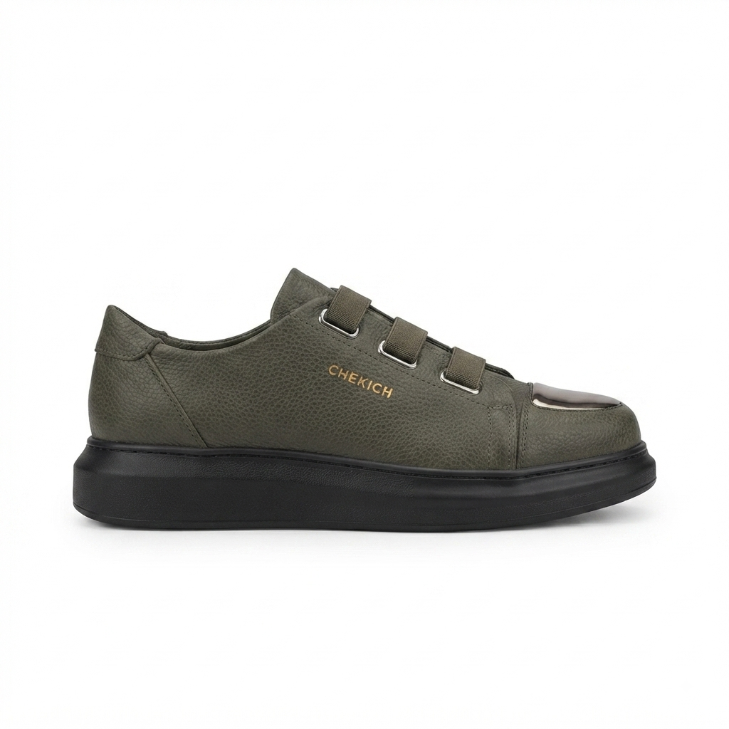 Latakia Premium Lastikli Erkek Günlük Sneaker Haki