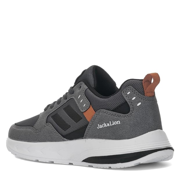 Pedro Triko Detaylı Rahat Füme Erkek Sneaker