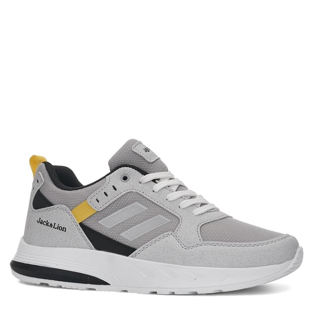 Pedro Triko Detaylı Rahat Gri Erkek Sneaker