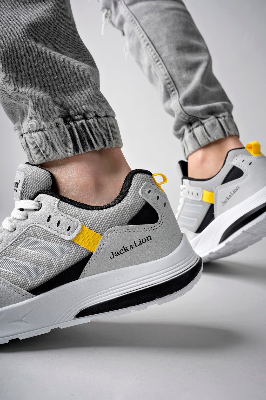 Pedro Triko Detaylı Rahat Gri Erkek Sneaker