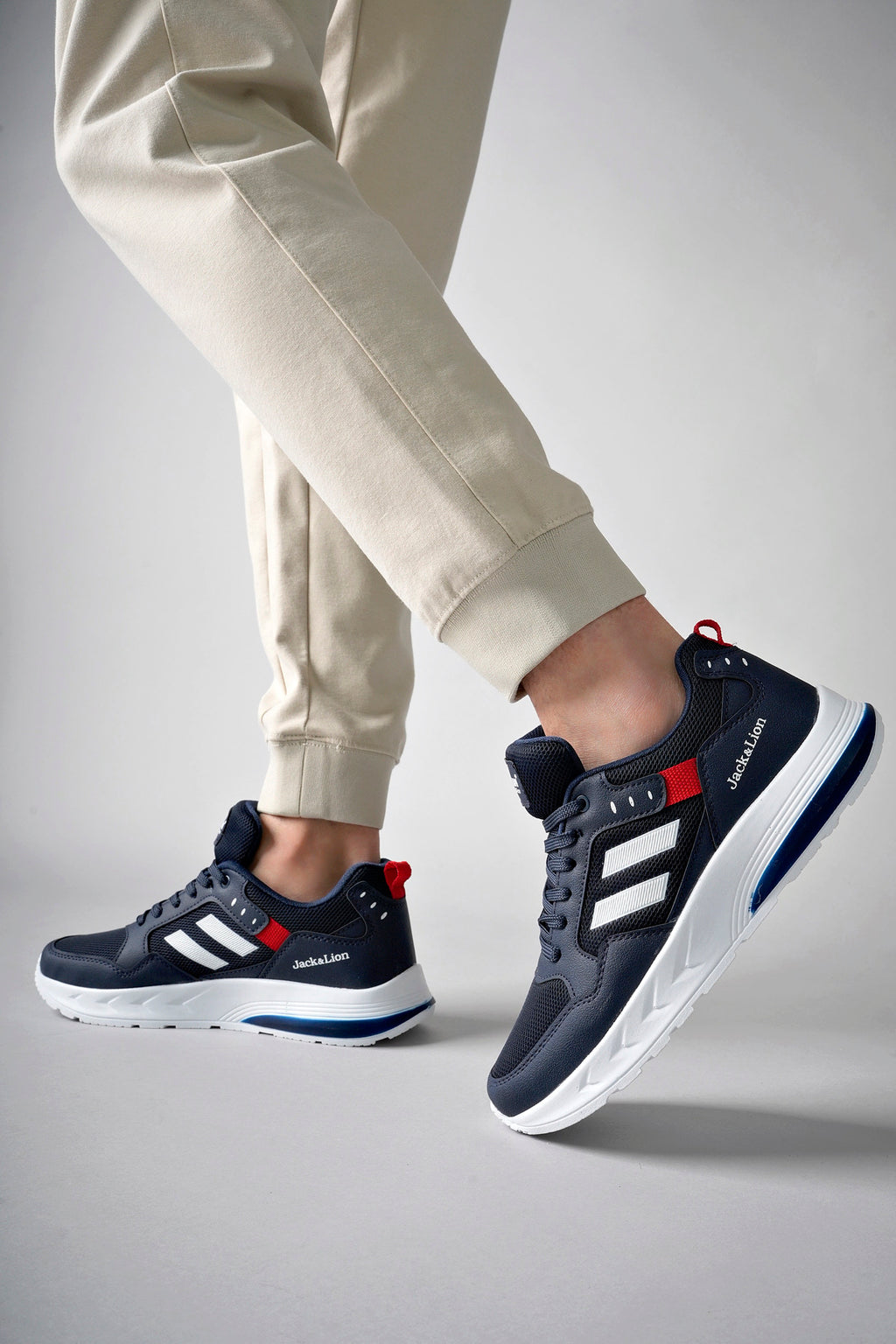 Pedro Triko Detaylı Rahat Lacivert Erkek Sneaker