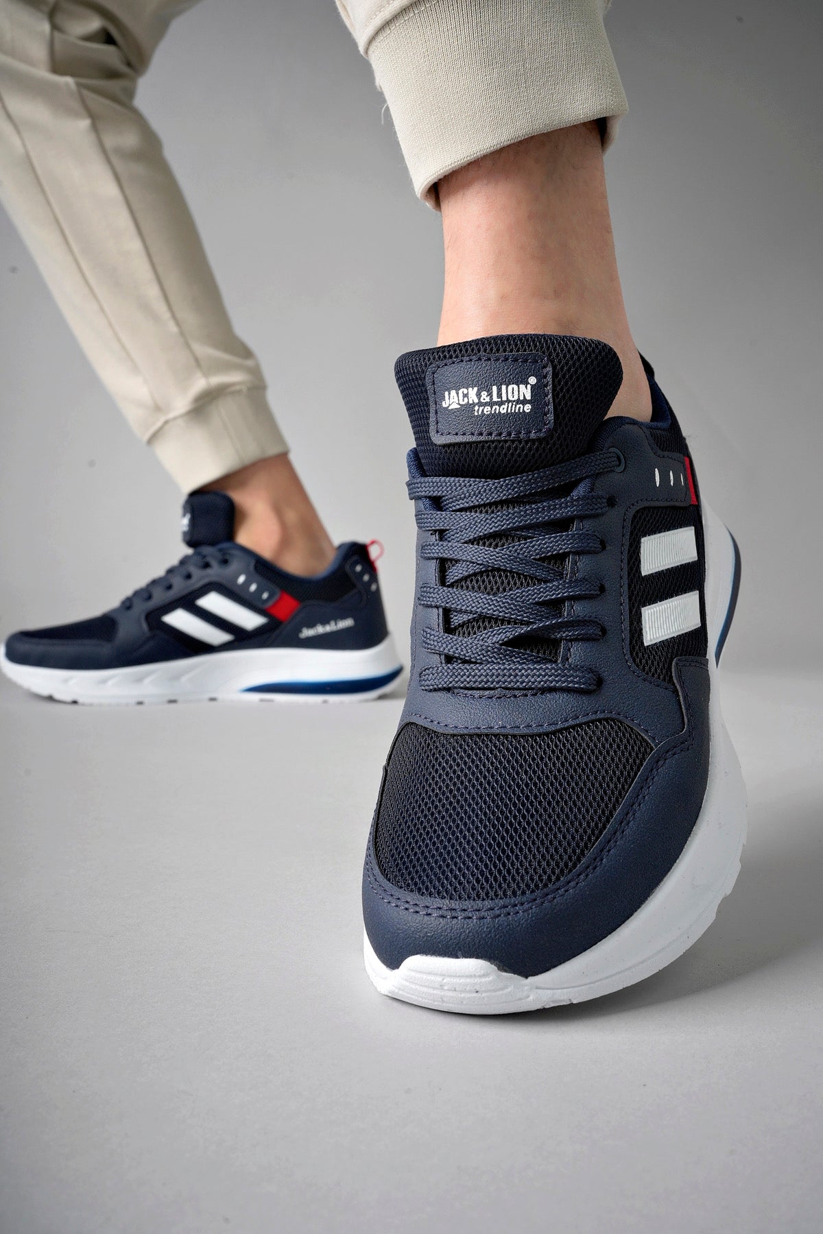 Pedro Triko Detaylı Rahat Lacivert Erkek Sneaker