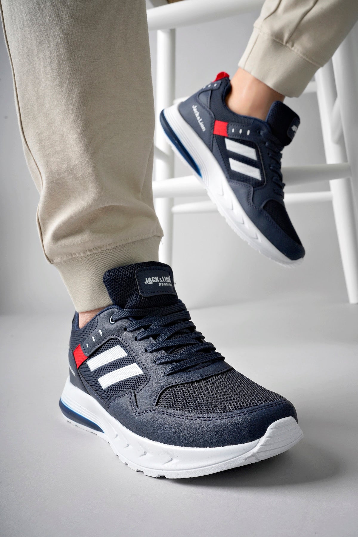 Pedro Triko Detaylı Rahat Lacivert Erkek Sneaker