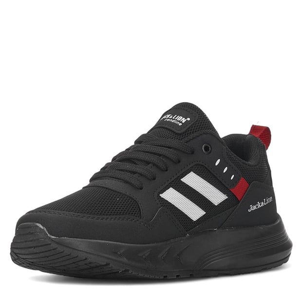 Pedro Triko Detaylı Rahat Siyah Erkek Sneaker