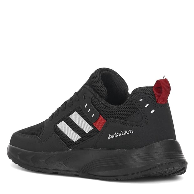 Pedro Triko Detaylı Rahat Siyah Erkek Sneaker