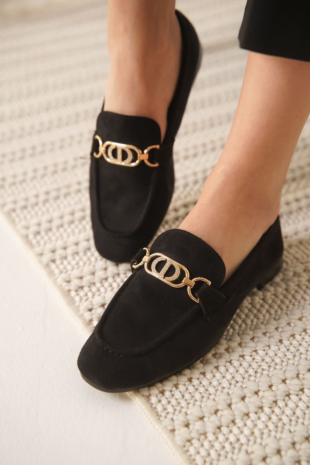 Hera Premium Kadın Süet Siyah Günlük Ayakkabı