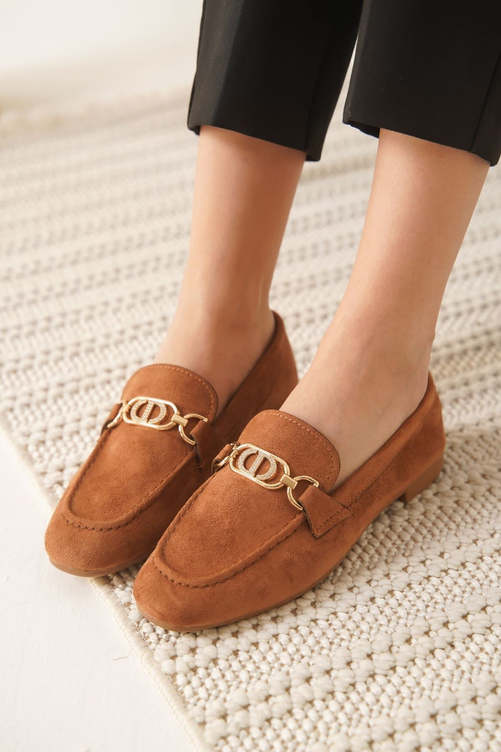 Hera Premium Kadın Süet Taba Günlük Ayakkabı