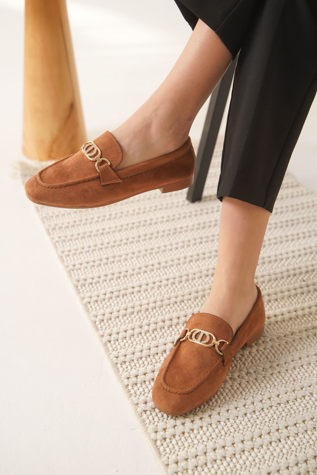 Hera Premium Kadın Süet Taba Günlük Ayakkabı