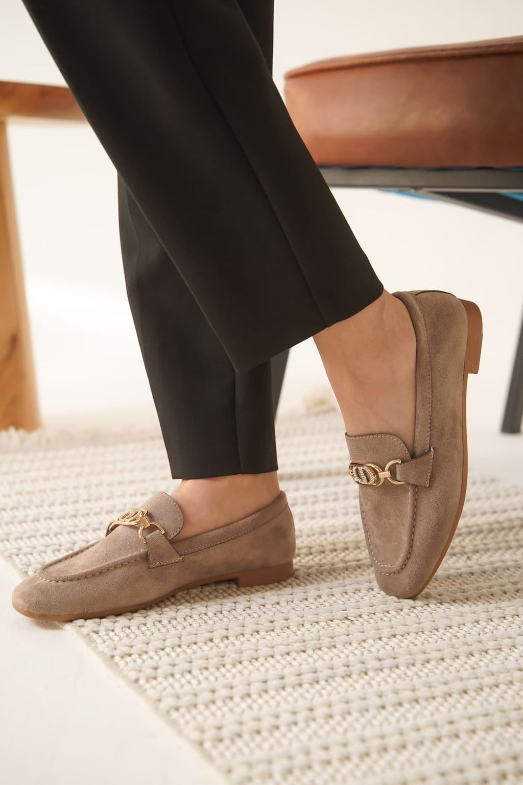 Hera Premium Kadın Süet Vizon Günlük Ayakkabı