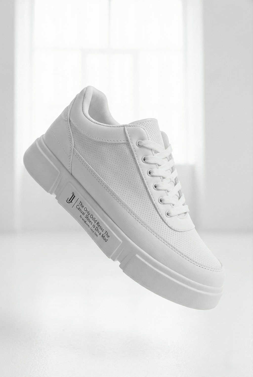 ZR-J-X20 Günlük Rahat Kalın Taban Beyaz Erkek Sneaker