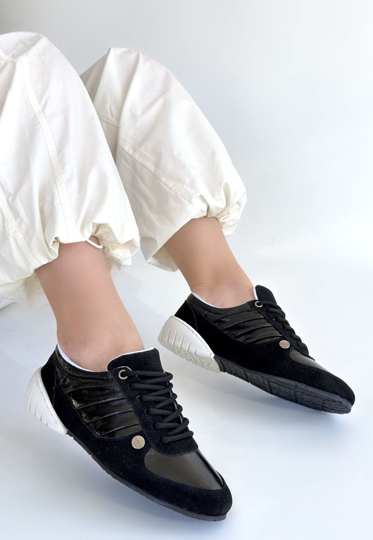 Jawen Premium Siyah Nubuk Spor Ayakkabı