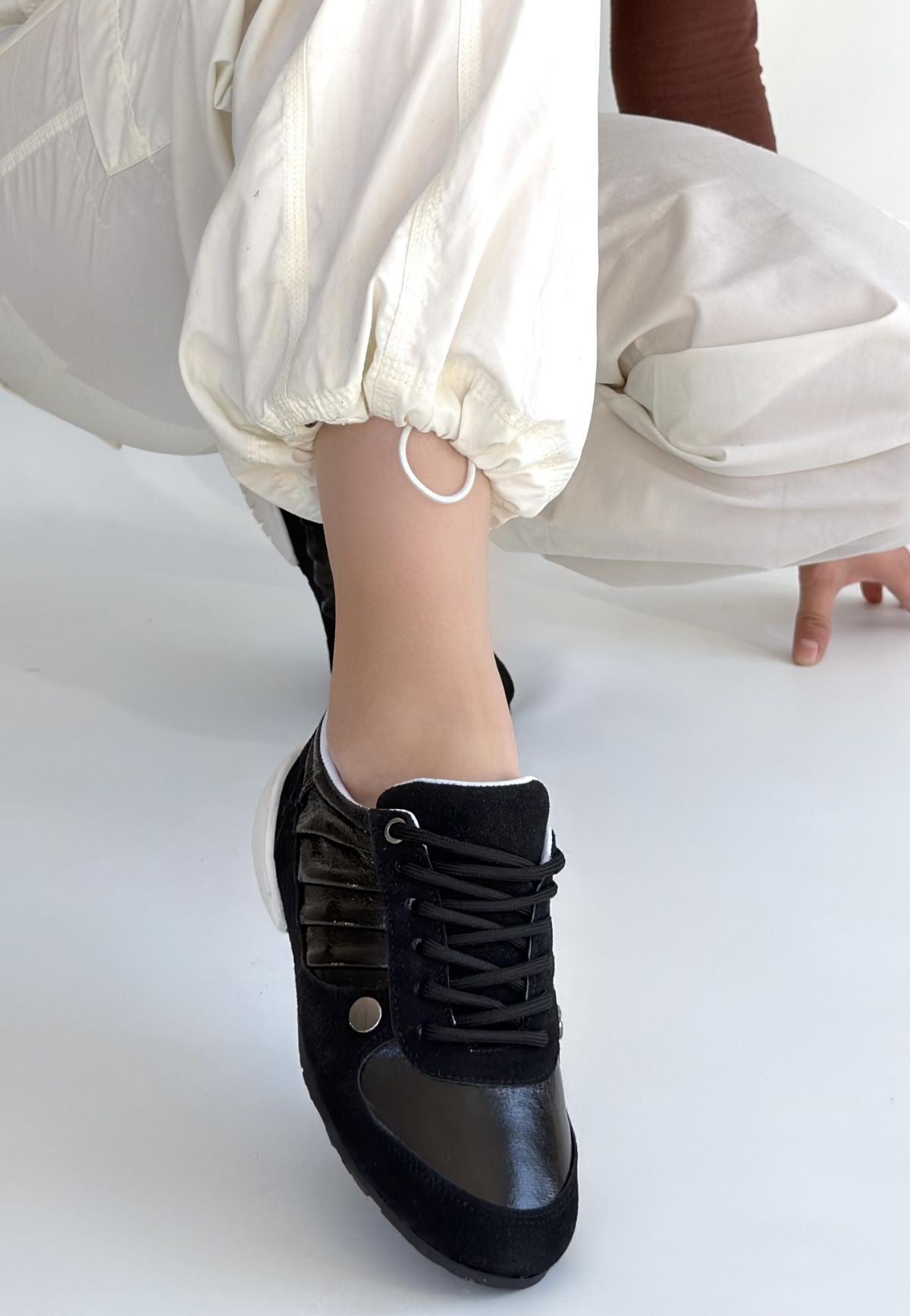 Jawen Premium Siyah Nubuk Spor Ayakkabı