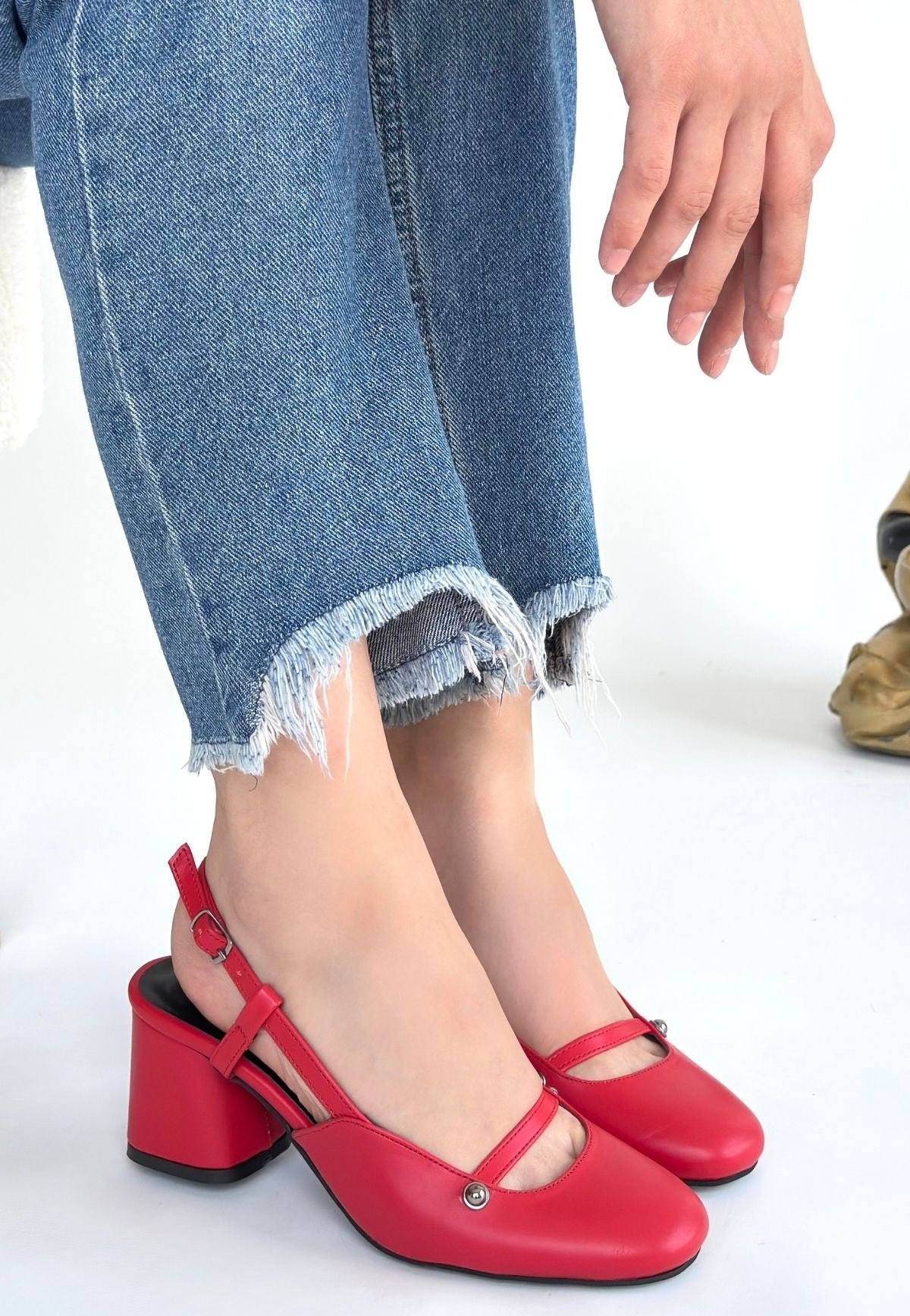 Jecci Red High Heels