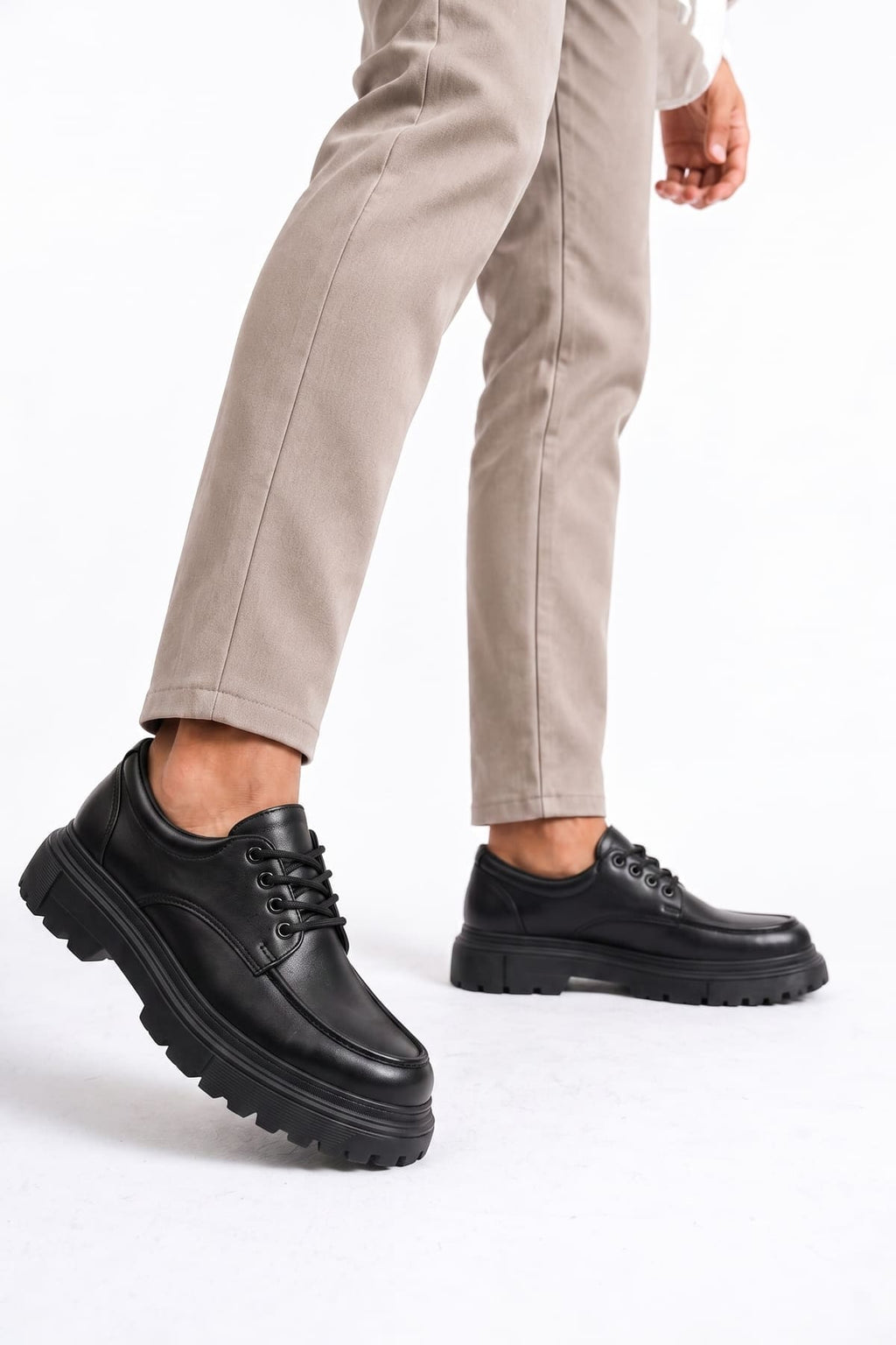 ZRJ-T13 Premium Nova Bağcıklı Erkek Günlük Klasik Ayakkabı - Siyah