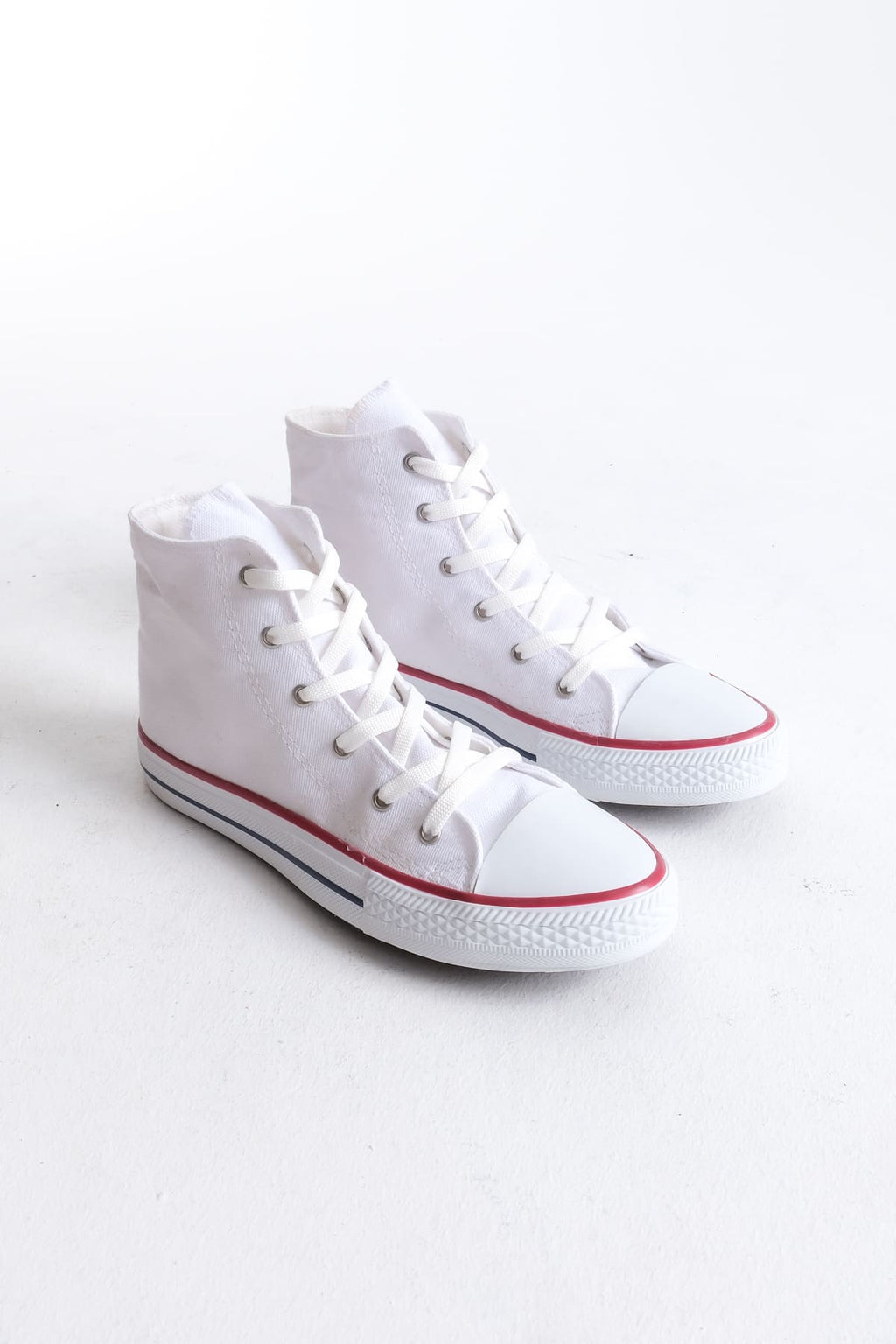AXE Lace-Up Linen Fabric Men's Casual Sneakers White
