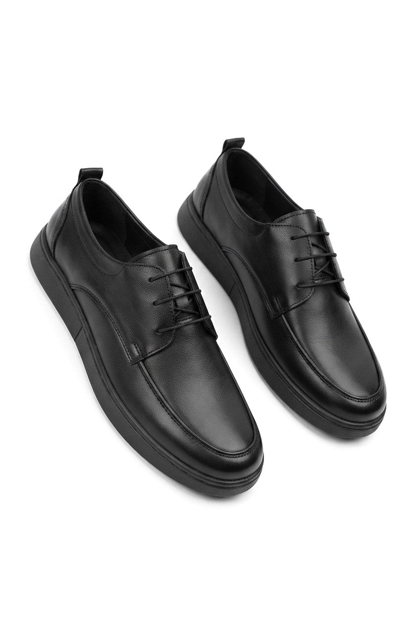 ZRJ0510 Business Casual Lace-up Men's Classic Shoes - Black