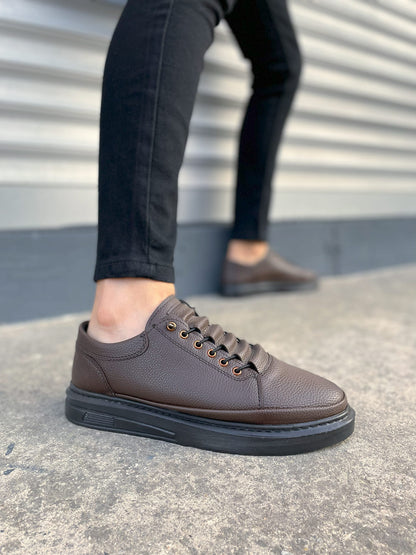 JY0535 Prime Bağcıklı Erkek Sneaker Ayakkabı - Kahve