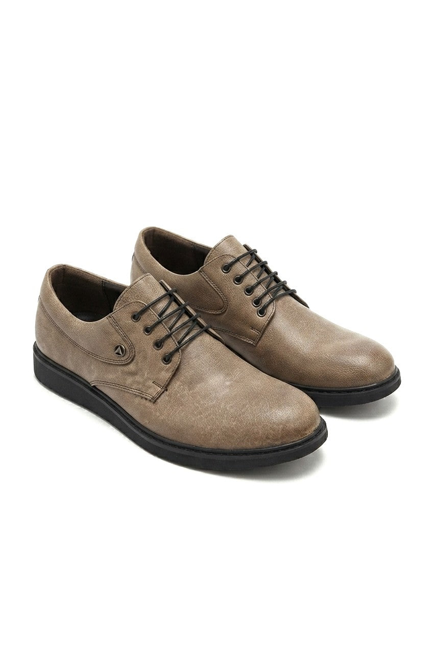 ZRJ0610 Casual Business Lace-Up Men's Classic Shoes - Grey