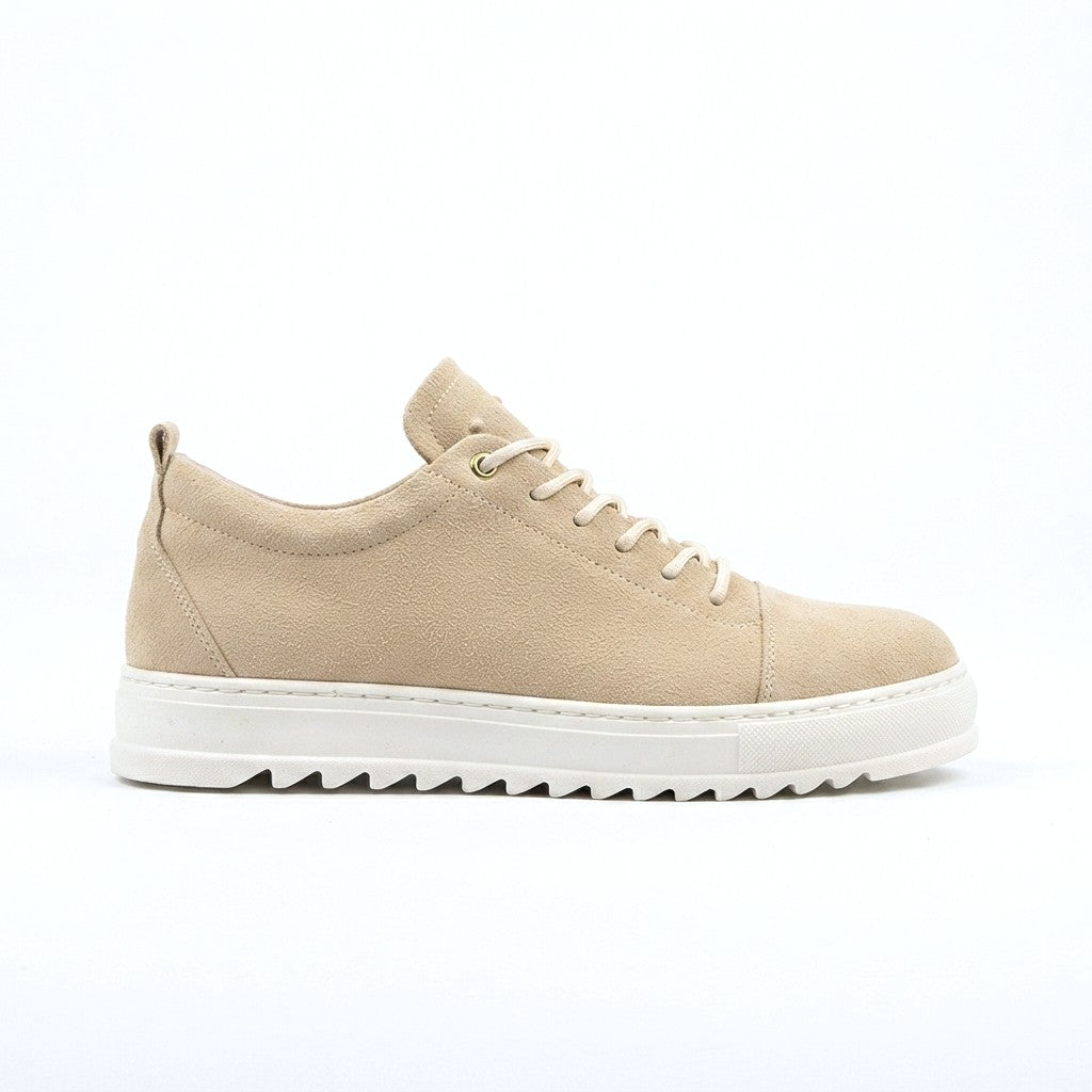 ZRJ152S High-Quality Lace-Up Men's Casual Sports Shoes - Suede Cream