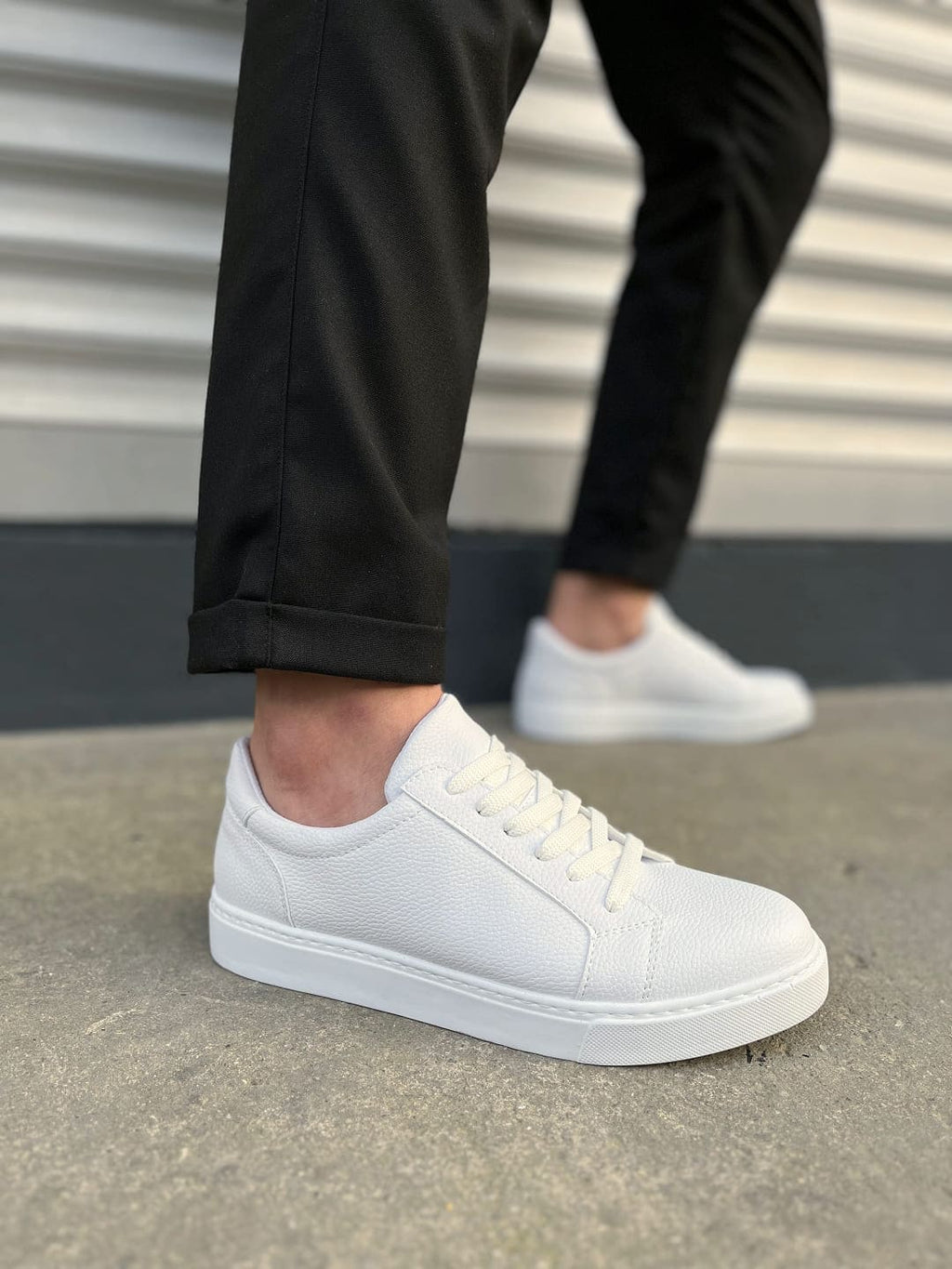 JY165 Elite Bağcıklı Erkek Günlük Sneaker - Beyaz