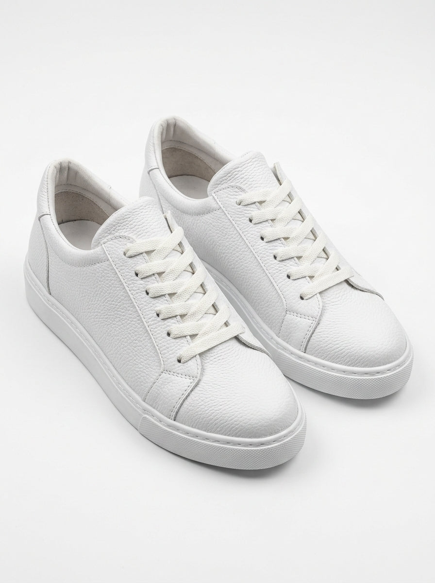 ZRJ165 Premium Elite Bağcıklı Erkek Sneaker - Beyaz