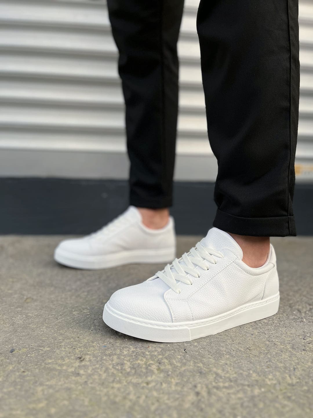 JY165 Elite Bağcıklı Erkek Günlük Sneaker - Beyaz