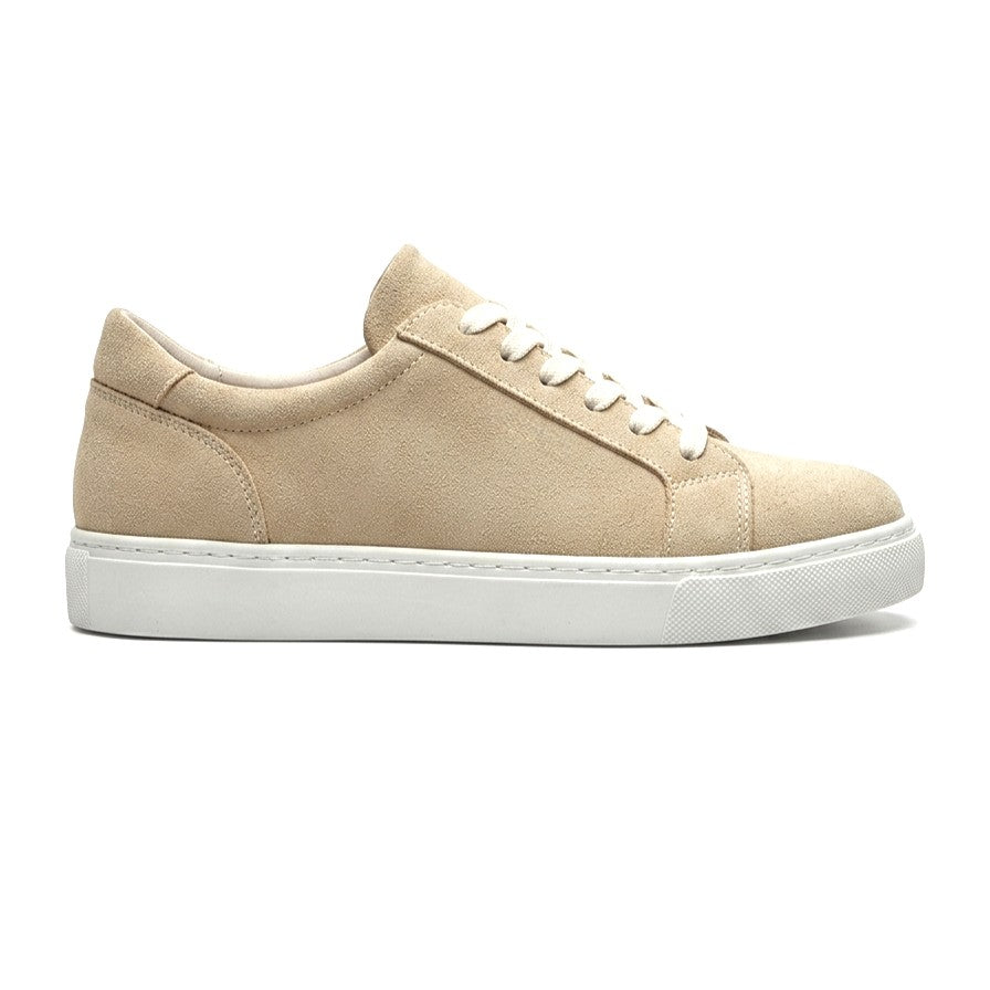 ZRJ165 Premium Elite Bağcıklı Erkek Sneaker - Süet Krem