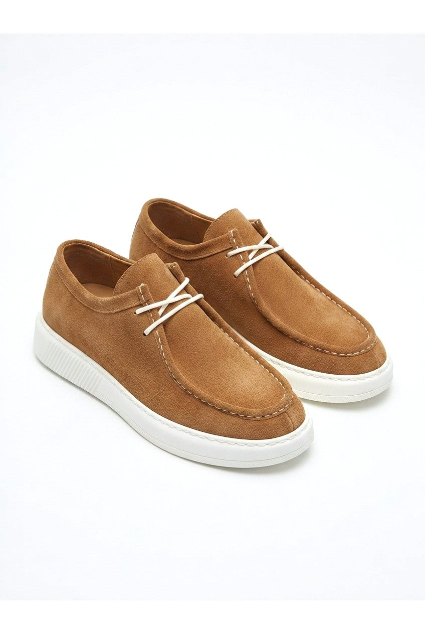 ZRJ170 High-Quality Lace-Up Casual Men's Classic Shoes - Tan Suede