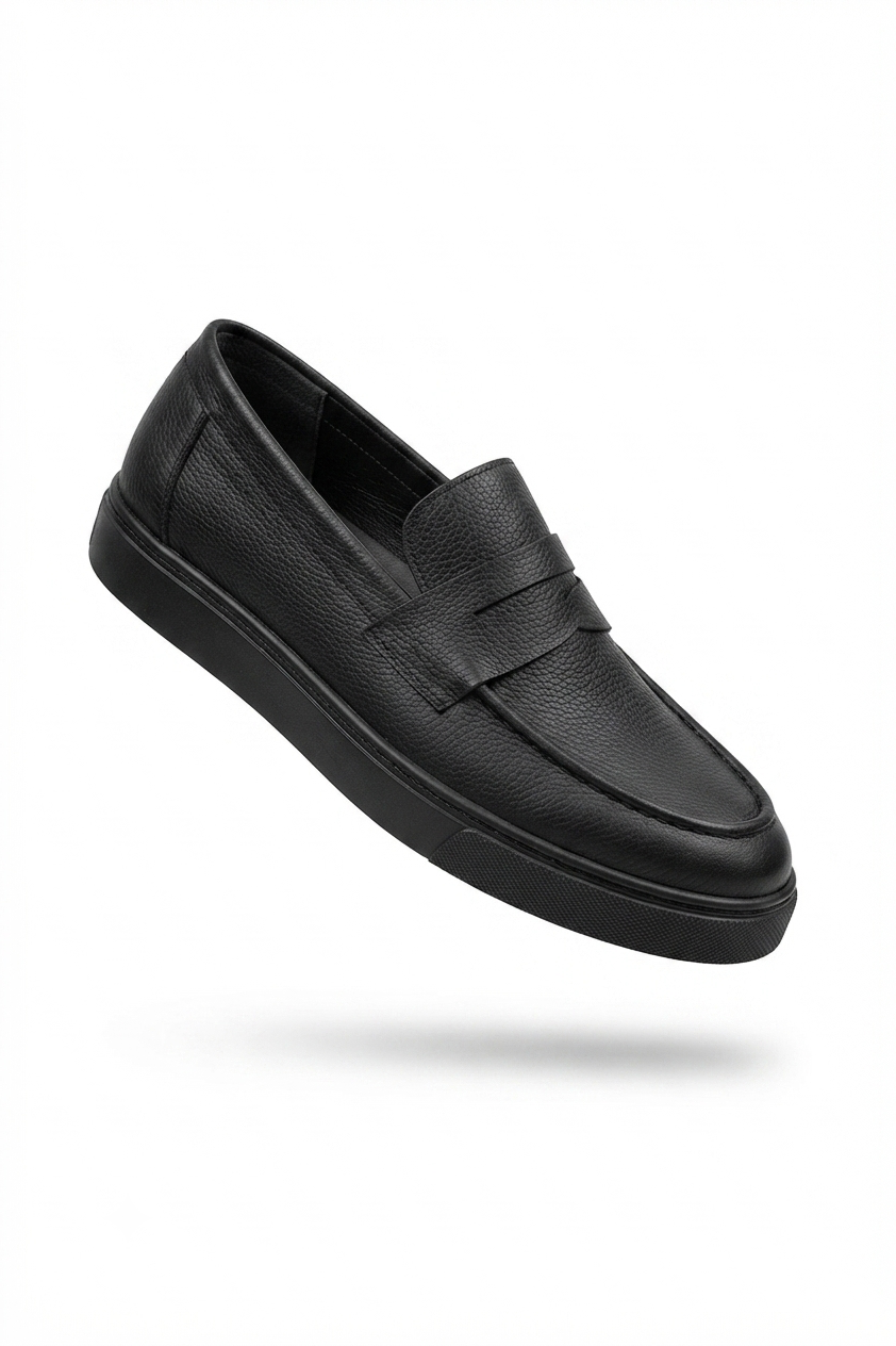 JY180 Estilo X Laceless Skin Men's Casual Sports Classic Shoes - Black