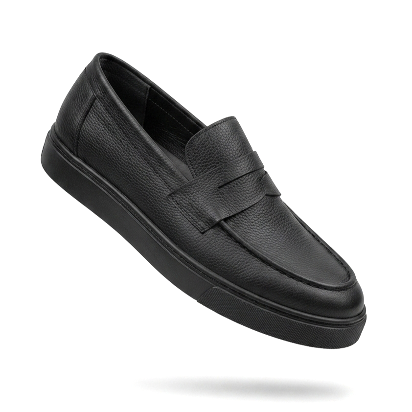 JY180 Estilo X Laceless Skin Men's Casual Sports Classic Shoes - Black