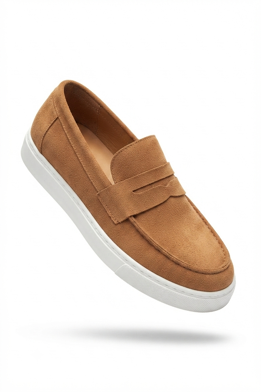 JY180 Estilo X Laceless Suede Men's Casual Sports Classic Shoes - Tan
