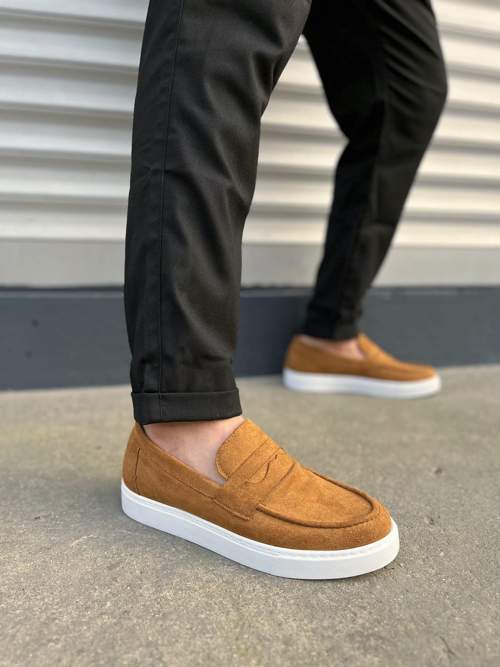 JY180 Estilo X Laceless Suede Men's Casual Sports Classic Shoes - Tan