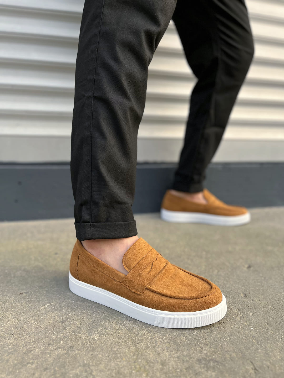 JY180 Estilo X Laceless Suede Men's Casual Sports Classic Shoes - Tan