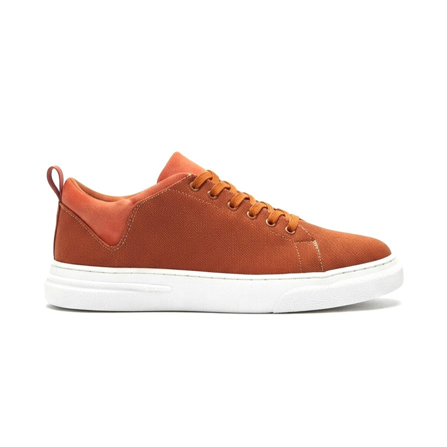 ZRJ204 Premium Kanvas Kumaş Erkek Günlük Sneaker - Turuncu