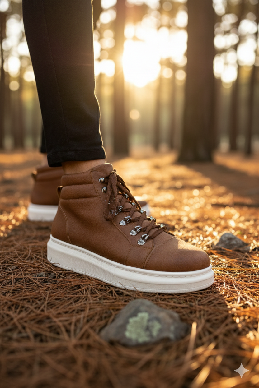 ZRJ206 Bağcıklı Taba Süet Erkek Spor Bot