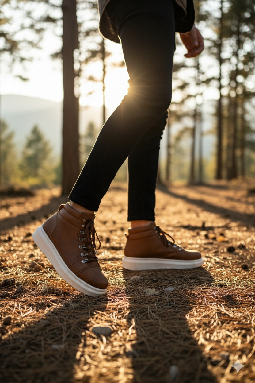 ZRJ206 Bağcıklı Taba Süet Erkek Spor Bot