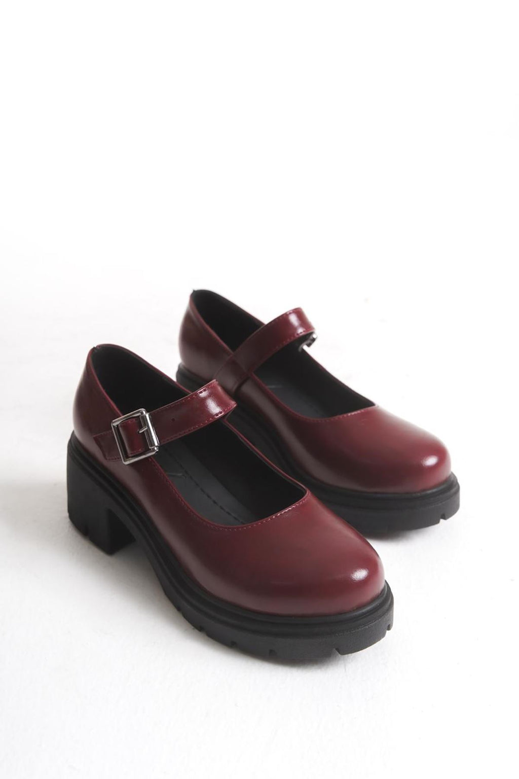 ZRİN-708 Premium Bordo Kırışık Rugan Ortopedik Yüksek Tabanlı Loafer