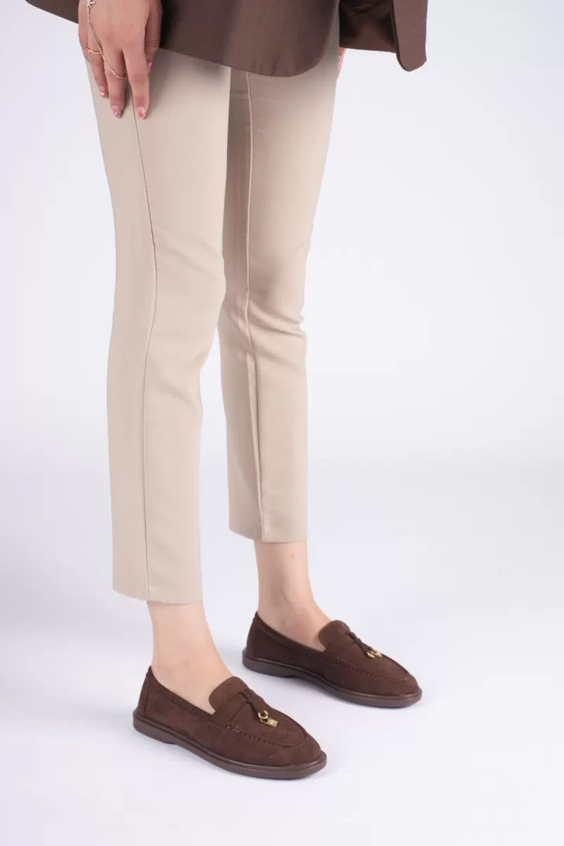 Braga Premium Günlük Acı Kahve Süet Loafer