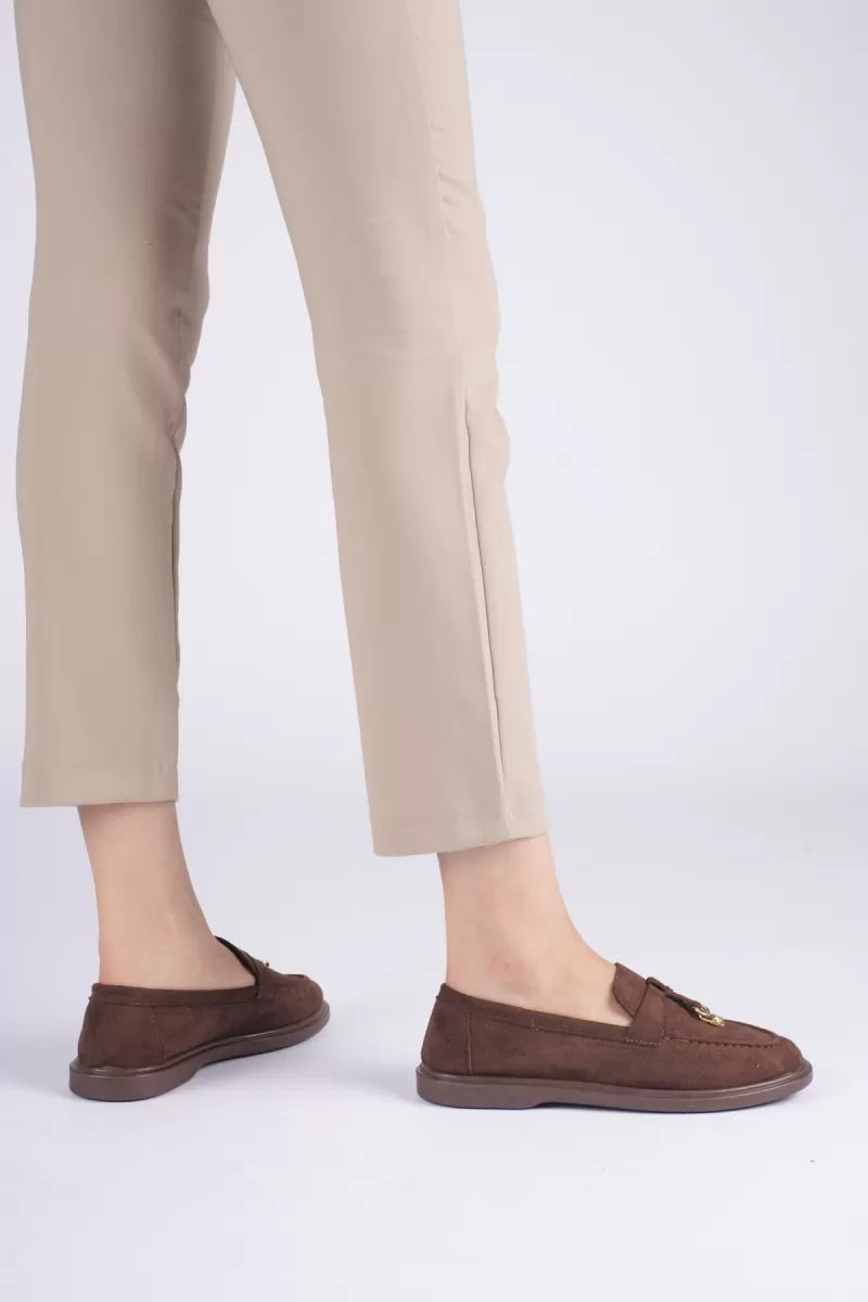Braga Premium Günlük Acı Kahve Süet Loafer