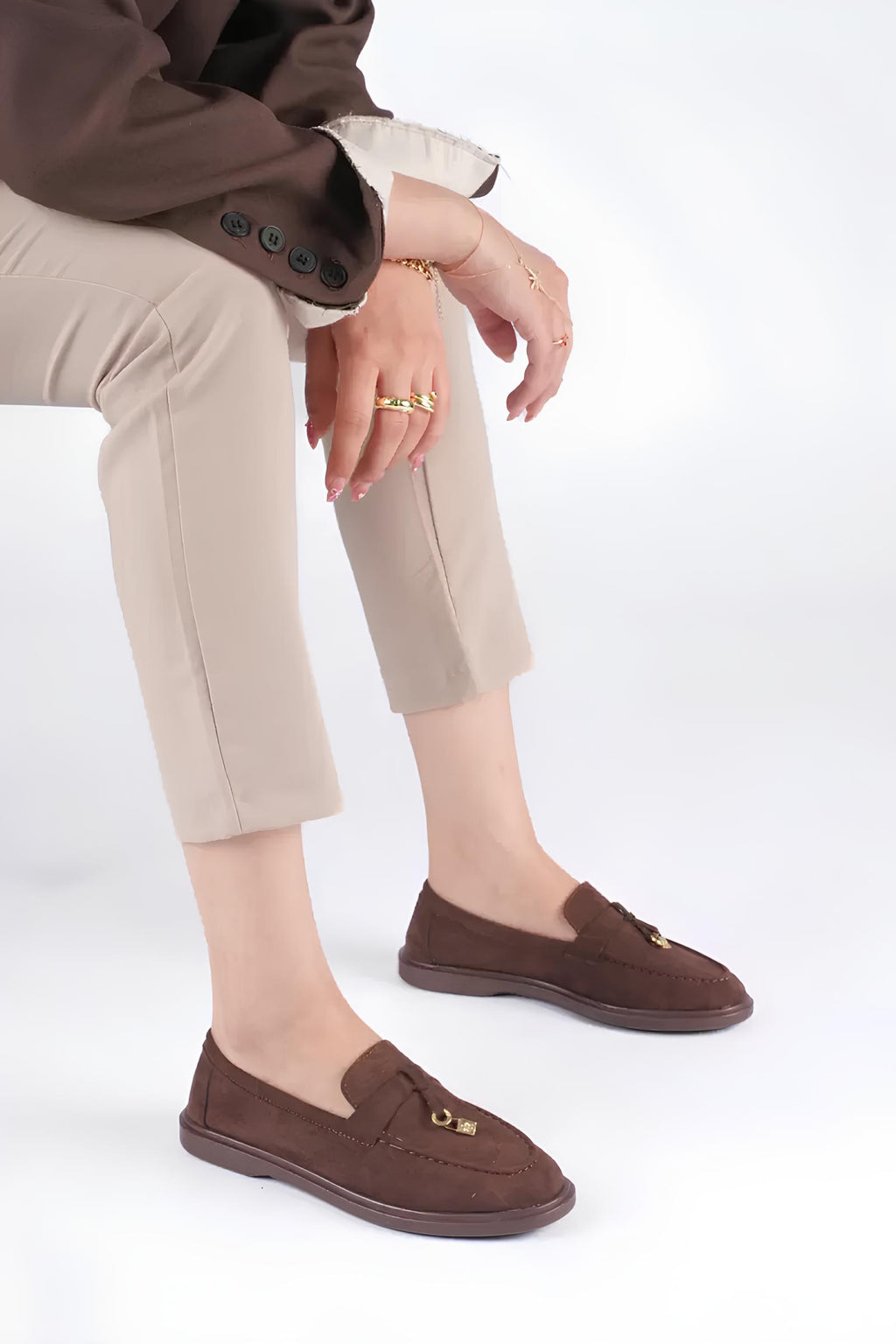 Braga Premium Günlük Acı Kahve Süet Loafer