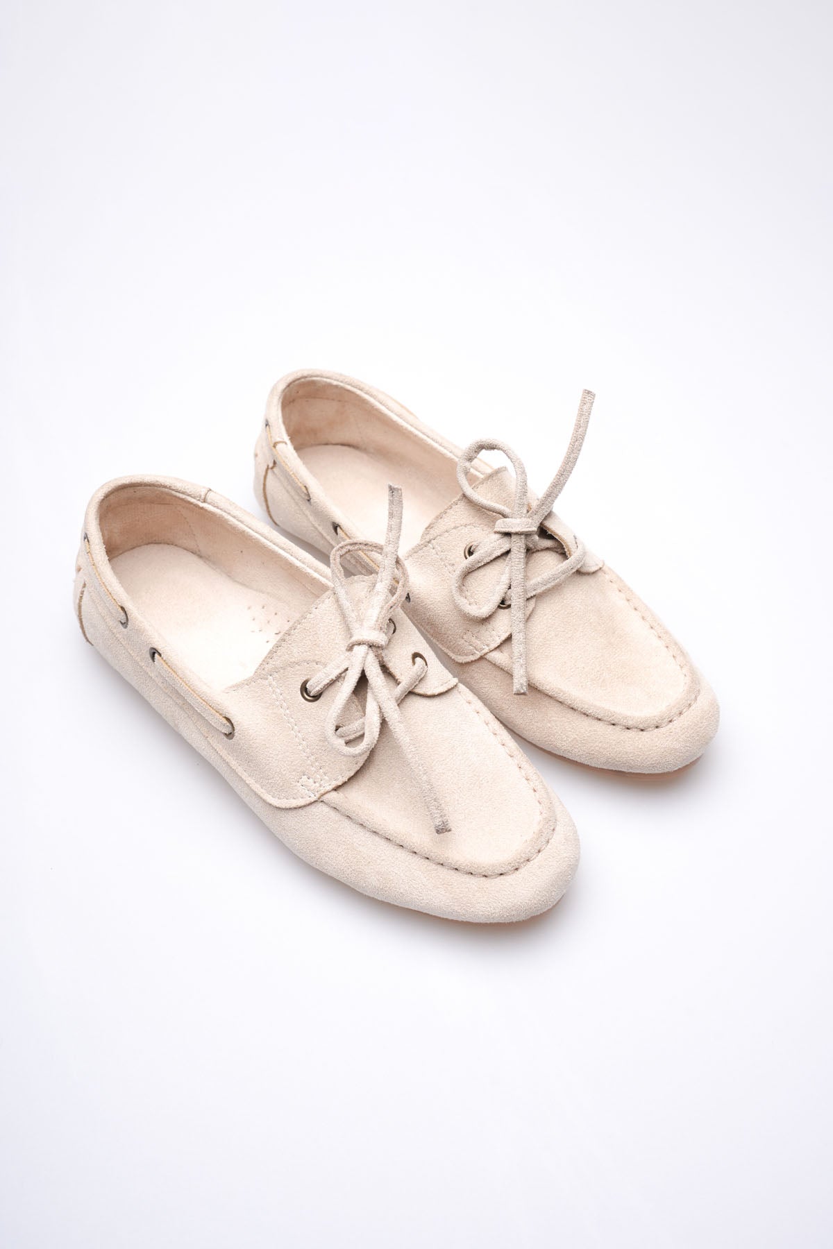 Sorrento Premium Bej Günlük Süet Loafer