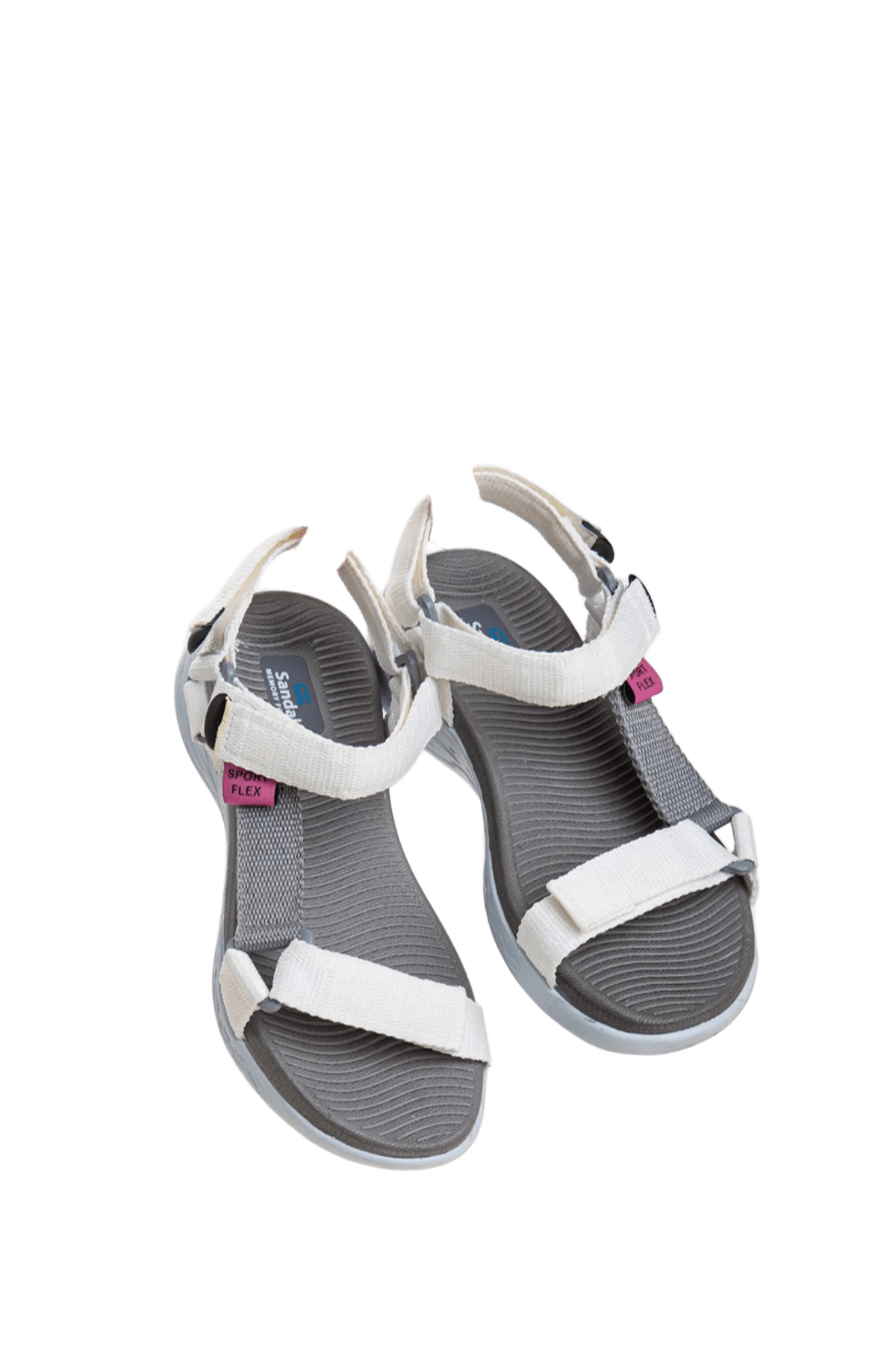 Sandals Comfortable Sole Velcro Daily Women's Sports White Gray Sandals