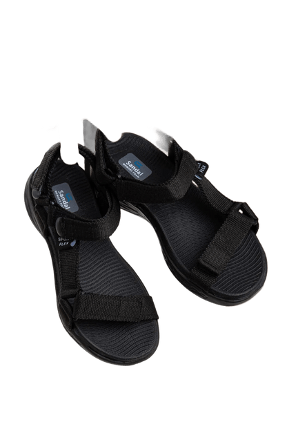 Sandals Comfortable Sole Velcro Casual Women's Sports Black Sandals