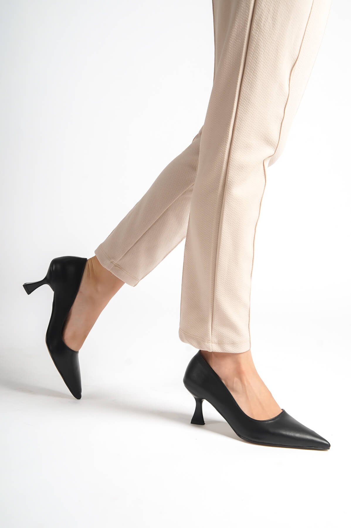 Grasse Premium Siyah Topuklu Ayakkabı Stiletto