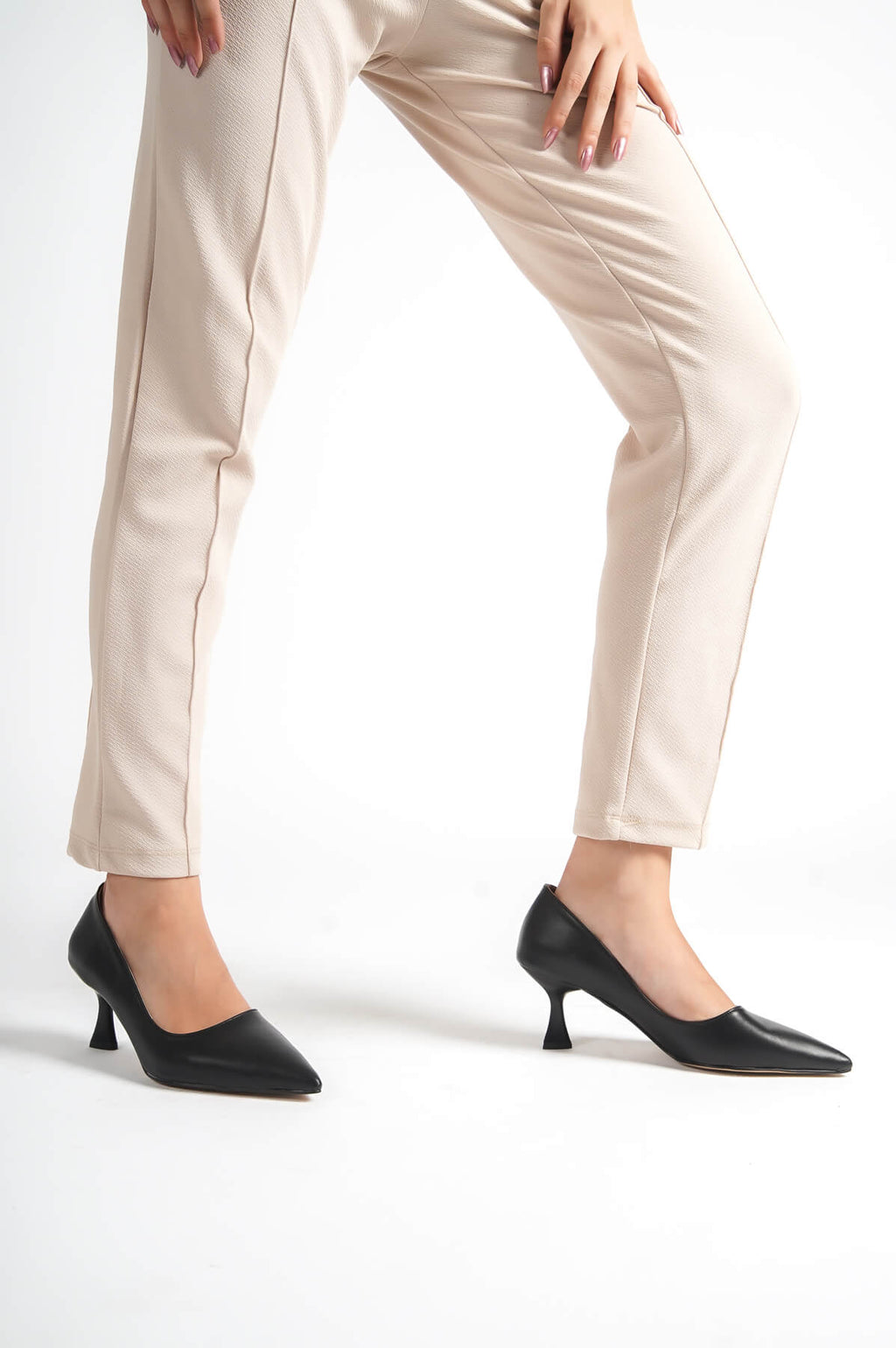 Grasse Premium Siyah Topuklu Ayakkabı Stiletto