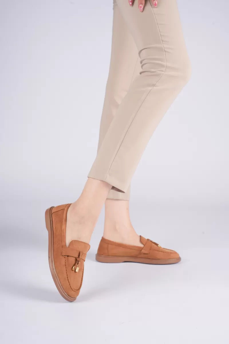 Braga Premium Günlük Taba Süet Loafer