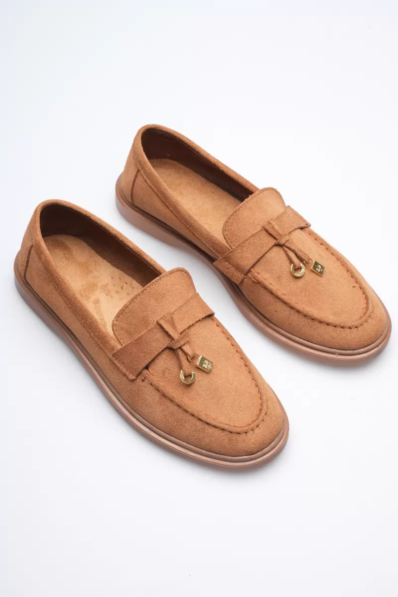 Braga Premium Günlük Taba Süet Loafer