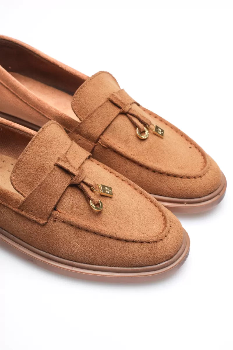 Braga Premium Günlük Taba Süet Loafer