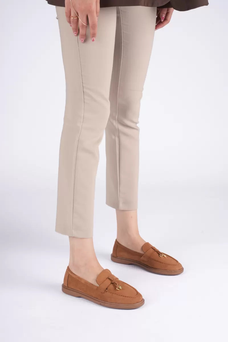 Braga Premium Günlük Taba Süet Loafer