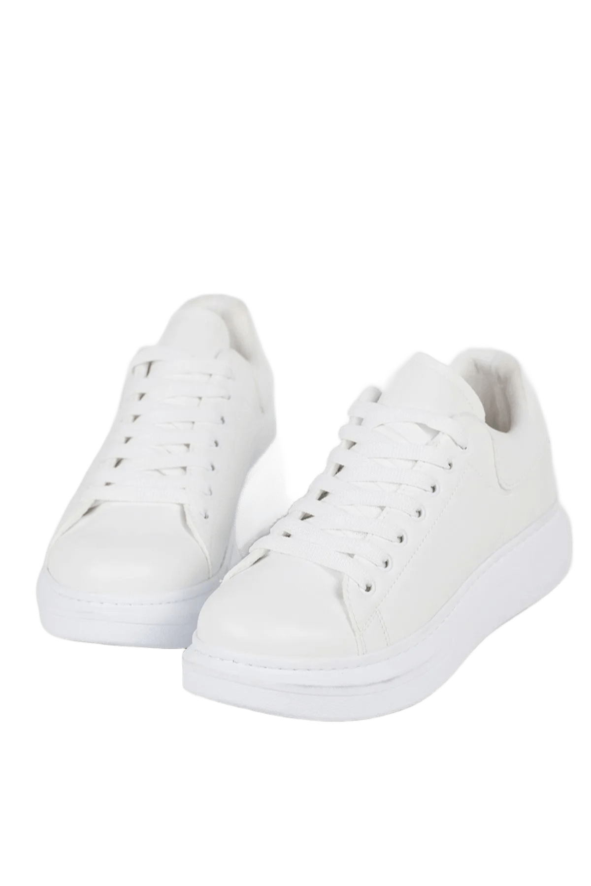 Bull Bağcıklı Tarz Erkek Rahat Beyaz Sneaker